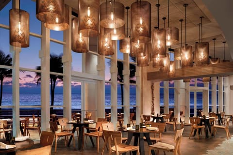 Breakfast, lunch, dinner served; ocean views