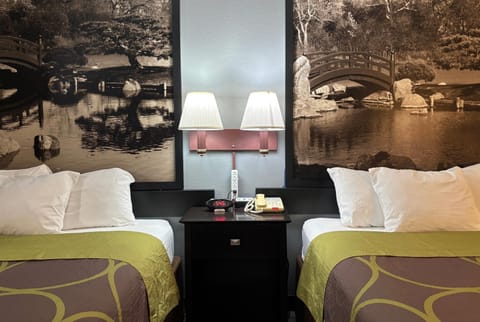 Room, 2 Queen Beds, Non Smoking | Soundproofing, Internet, bed sheets, alarm clocks
