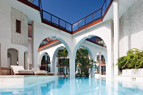 2 outdoor pools, open 8:00 AM to 10:00 PM, pool umbrellas, sun loungers