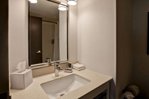 Room, 1 King Bed, Non Smoking (Balcony) | Bathroom | Free toiletries, hair dryer, towels