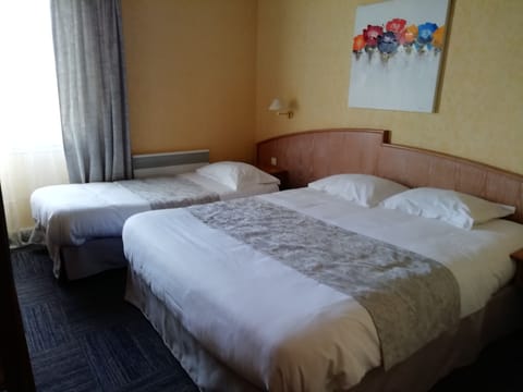 Family Room | Premium bedding, Select Comfort beds, desk, iron/ironing board