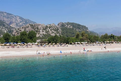 Private beach nearby, sun loungers, beach umbrellas, beach bar