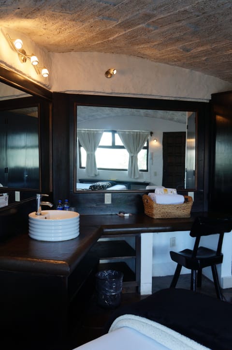 Suite, 2 Double Beds | Bathroom | Shower, free toiletries, towels