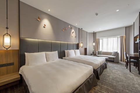 Elegant Floor Superior Family Room (Newly Renovated) | Premium bedding, down comforters, in-room safe, desk