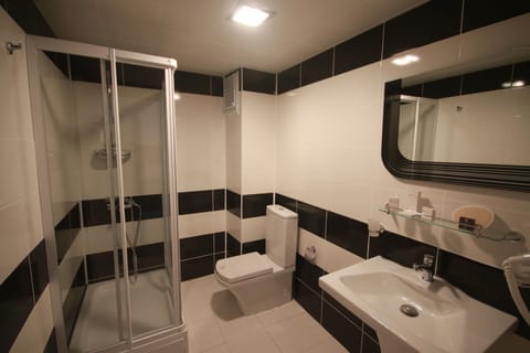 Junior Suite | Bathroom | Shower, free toiletries, hair dryer, slippers