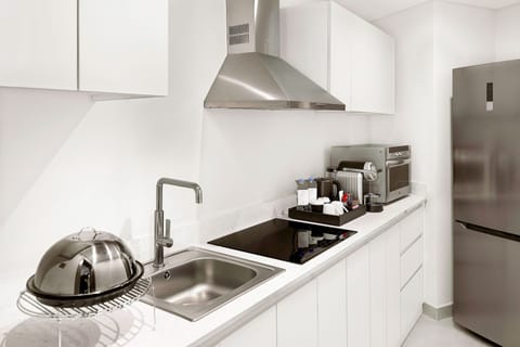 Royal Suite, 2 Bedrooms | Private kitchen | Mini-fridge, electric kettle, eco-friendly cleaning products