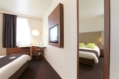 Premium bedding, desk, blackout drapes, iron/ironing board