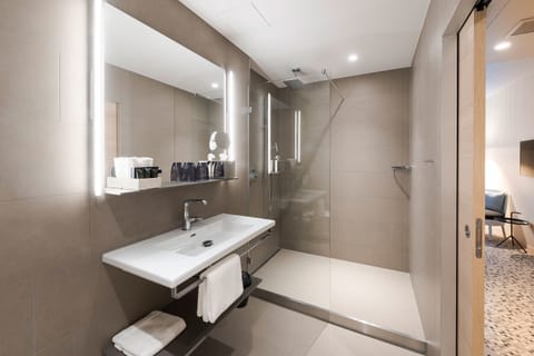 Free toiletries, hair dryer, slippers, towels