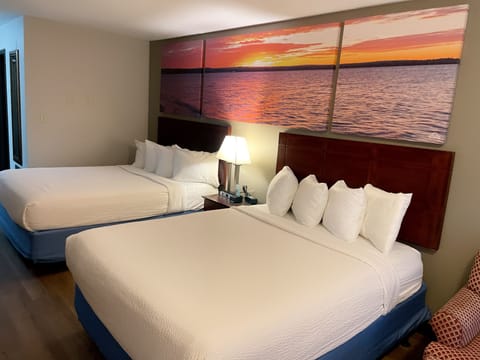 Standard Room, 2 Queen Beds | Desk, laptop workspace, iron/ironing board, free cribs/infant beds