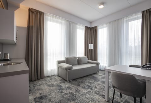 Junior Suite | In-room safe, desk, laptop workspace, iron/ironing board