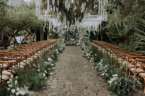Outdoor wedding area