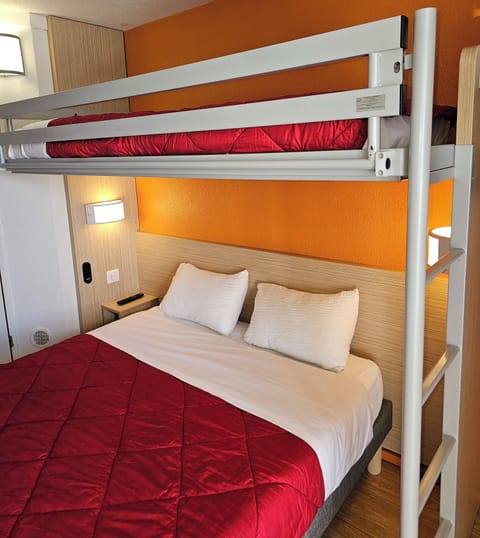 Standard Room, Multiple Beds (1 Double and 1 Single bed) | Desk, laptop workspace, blackout drapes, iron/ironing board