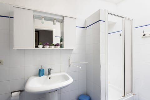 Shower, free toiletries, hair dryer, bidet