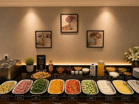Free daily buffet breakfast