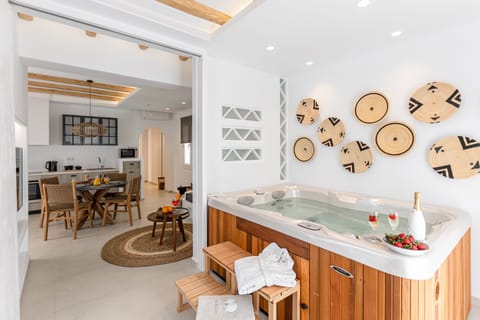 Romantic Suite, 1 Bedroom, Hot Tub, Sea View | 3 bedrooms, Egyptian cotton sheets, premium bedding, in-room safe