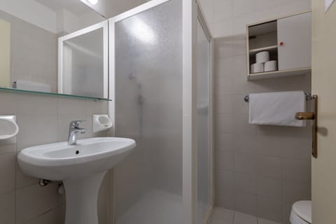 Shower, free toiletries, bidet