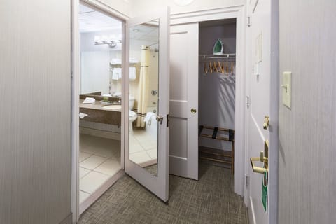 Standard Room, 1 King Bed, City View | Bathroom | Free toiletries, hair dryer, towels