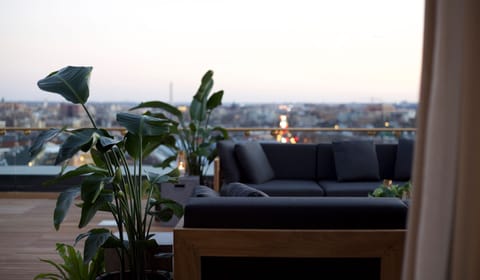 55-inch flat-screen TV with satellite channels, TV