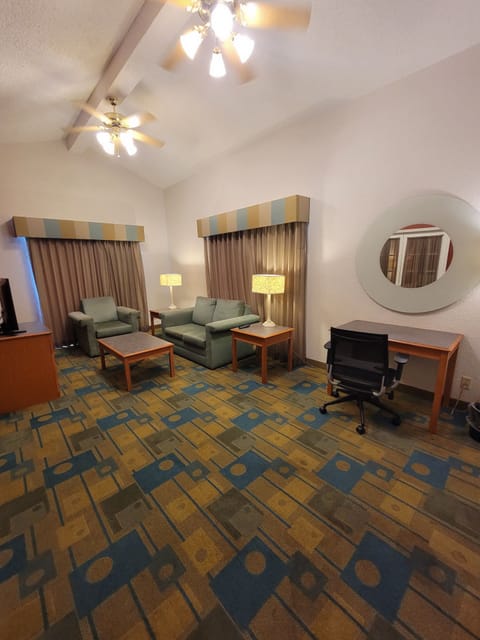 Suite, 1 King Bed, Non Smoking (1-Bedroom) | Living area | Flat-screen TV