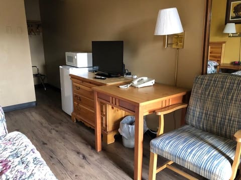 Room, 2 Queen Beds | Desk, blackout drapes, iron/ironing board, free WiFi