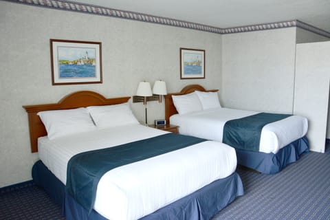 Standard Room, 2 Queen Beds, Non Smoking | Blackout drapes, iron/ironing board, bed sheets