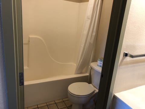 Room, 2 Double Beds | Bathroom shower