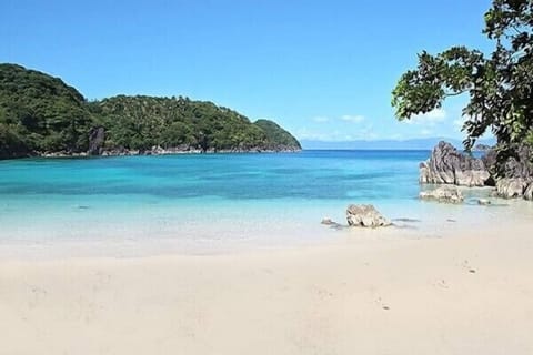 Private beach nearby, white sand, sun loungers, beach umbrellas