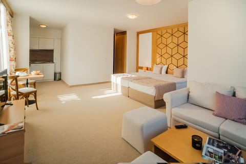 Studio (Free Relax Zone Access, WiFi) | Living area | TV, table tennis