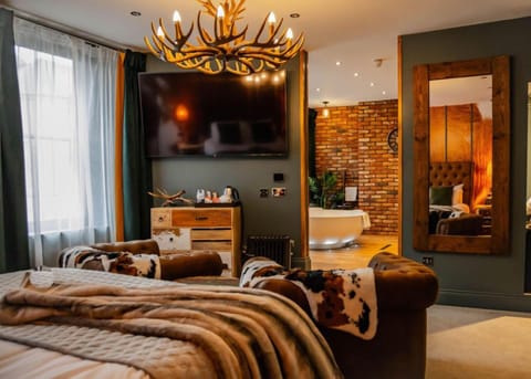 The Hideaway | Individually decorated, individually furnished, desk, blackout drapes