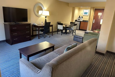 Executive Studio Suite, 1 King Bed, Non Smoking | Hypo-allergenic bedding, individually furnished, desk, laptop workspace