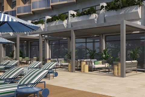 Poolside bar