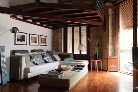 Loft, Balcony | Living area | Flat-screen TV, DVD player