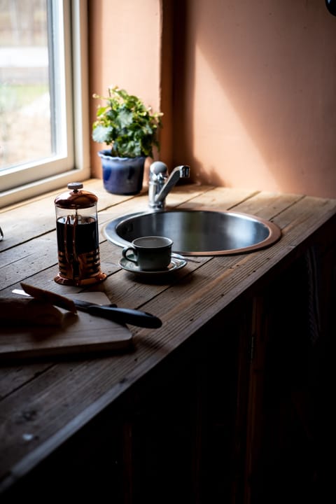 Design Apartment | Private kitchen | Shared fridge, microwave, highchair