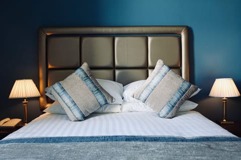 Individually decorated, individually furnished, desk, iron/ironing board