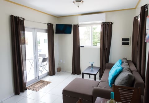 Deluxe Apartment, 1 Bedroom, Non Smoking, Kitchen | Living room | Flat-screen TV, pay movies
