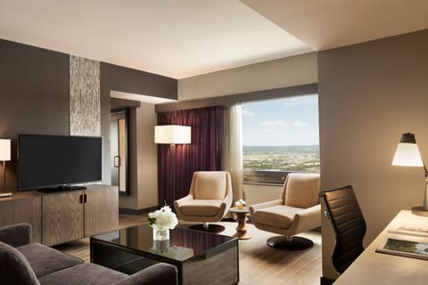 Premium bedding, down comforters, in-room safe, desk