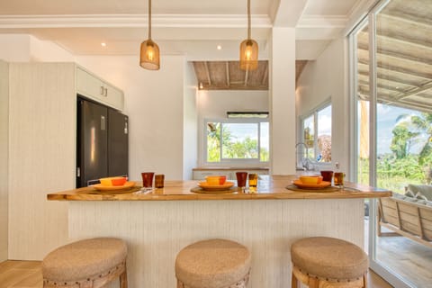 Boutique Suite Lebah Villa V with Pool | Private kitchen | Full-size fridge, microwave, oven, stovetop