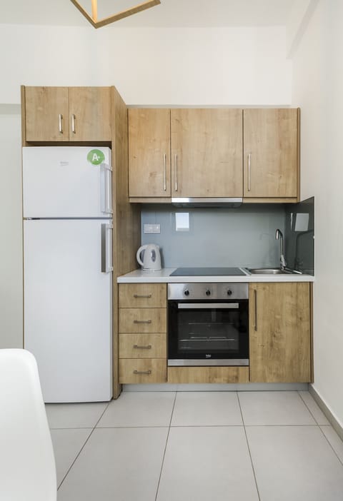 City Double Room, 1 Bedroom, Non Smoking, Mountain View | Private kitchen | Coffee/tea maker, electric kettle, highchair, cleaning supplies