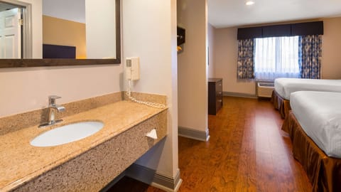 Free toiletries, hair dryer, towels, soap