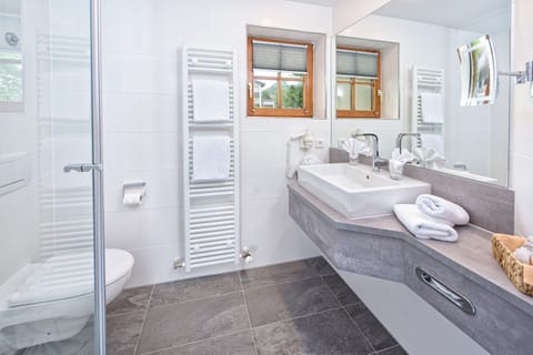 Budget Double Room | Bathroom | Shower, free toiletries, hair dryer, bathrobes