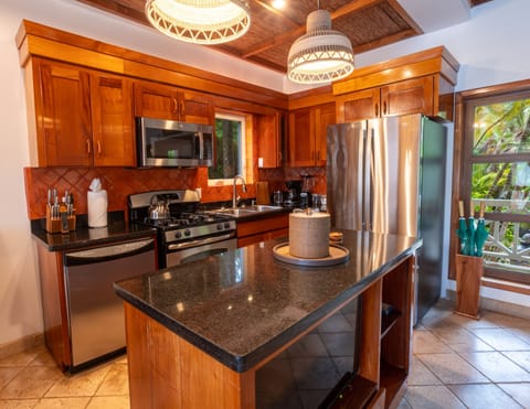 3 Bedroom Beach Villa with Pool | Private kitchen | Stovetop, blender, coffee grinder, cookware/dishes/utensils