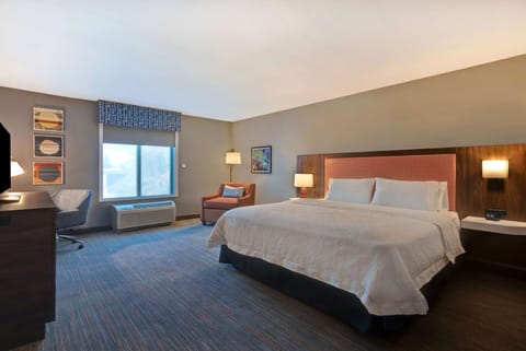Premium bedding, desk, blackout drapes, iron/ironing board