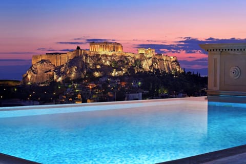 Penthouse Suite, 2 Bedroom Suite, Acropolis view | Hypo-allergenic bedding, minibar, in-room safe, desk