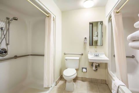 Room, 1 King Bed, Accessible, Roll-In Shower | Premium bedding, pillowtop beds, individually decorated