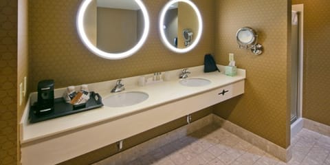 South Suite, 1 King, Non-Smoking | Bathroom | Combined shower/tub, free toiletries, hair dryer, towels