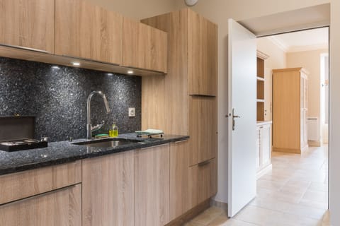 Premium Suite | Private kitchen | Microwave, coffee/tea maker