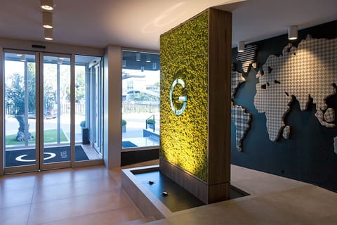 Interior entrance