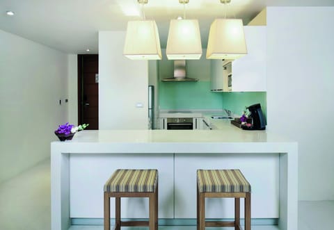 3 Bedroom Penthouse Pool Suite with Kitchen | Private kitchen | Fridge, microwave, electric kettle, cleaning supplies