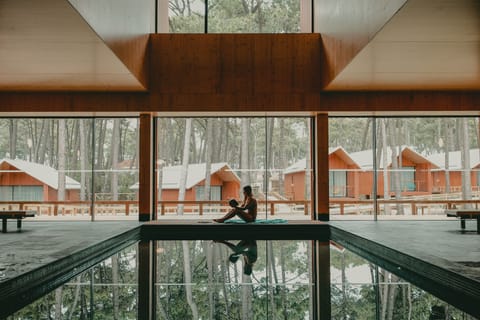 Indoor pool, outdoor pool