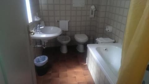 Free toiletries, hair dryer, bidet, towels